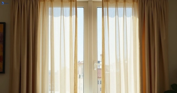 Dull dusty drapes in eastlakes-nsw before professional cleaning